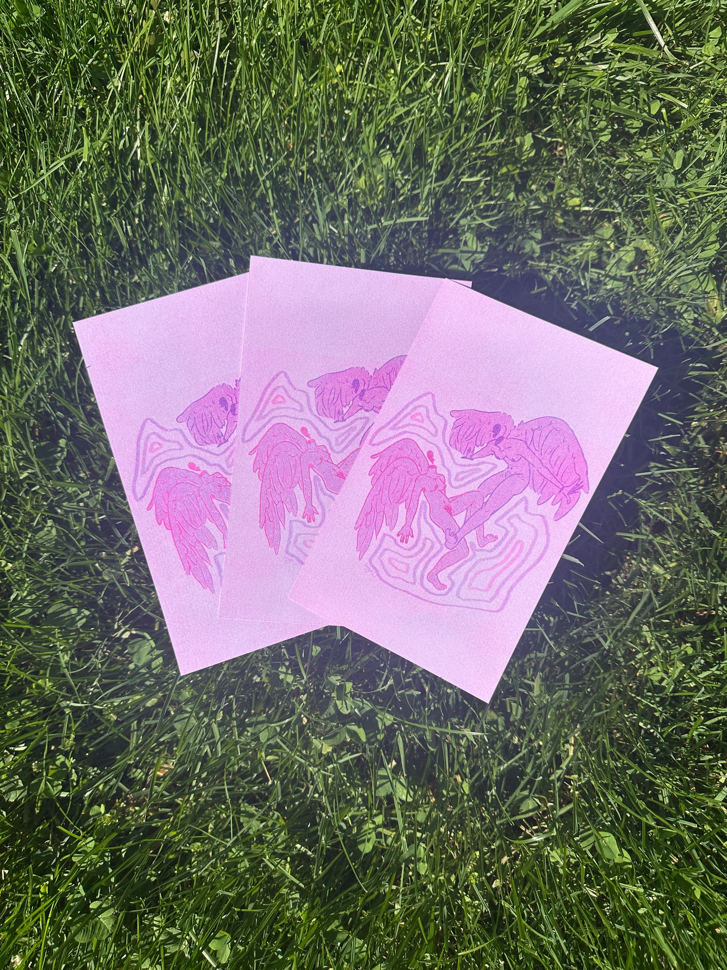 Lover Angels Risograph