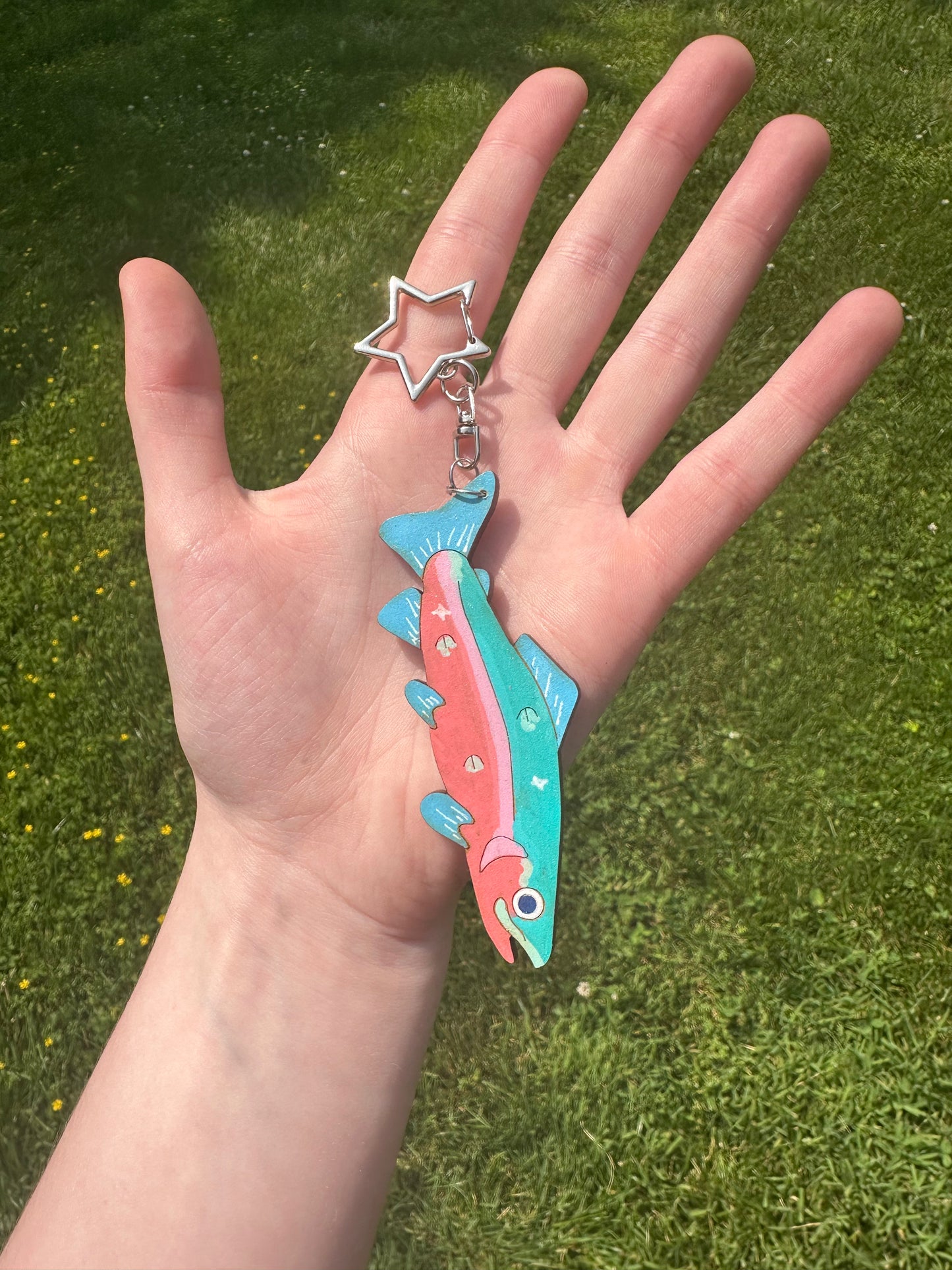 Salmon Keychain
