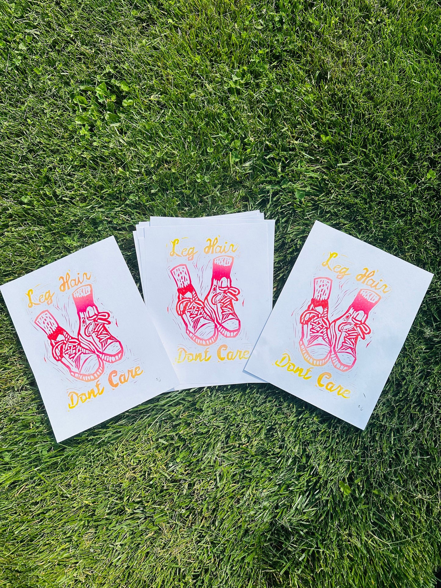 Leg Hair Don’t Care Block Print