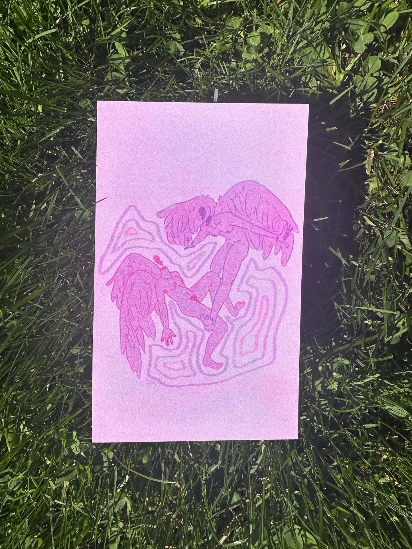 Lover Angels Risograph