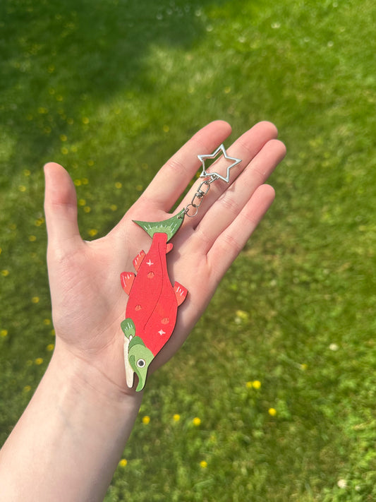 Freak Salmon Keychain