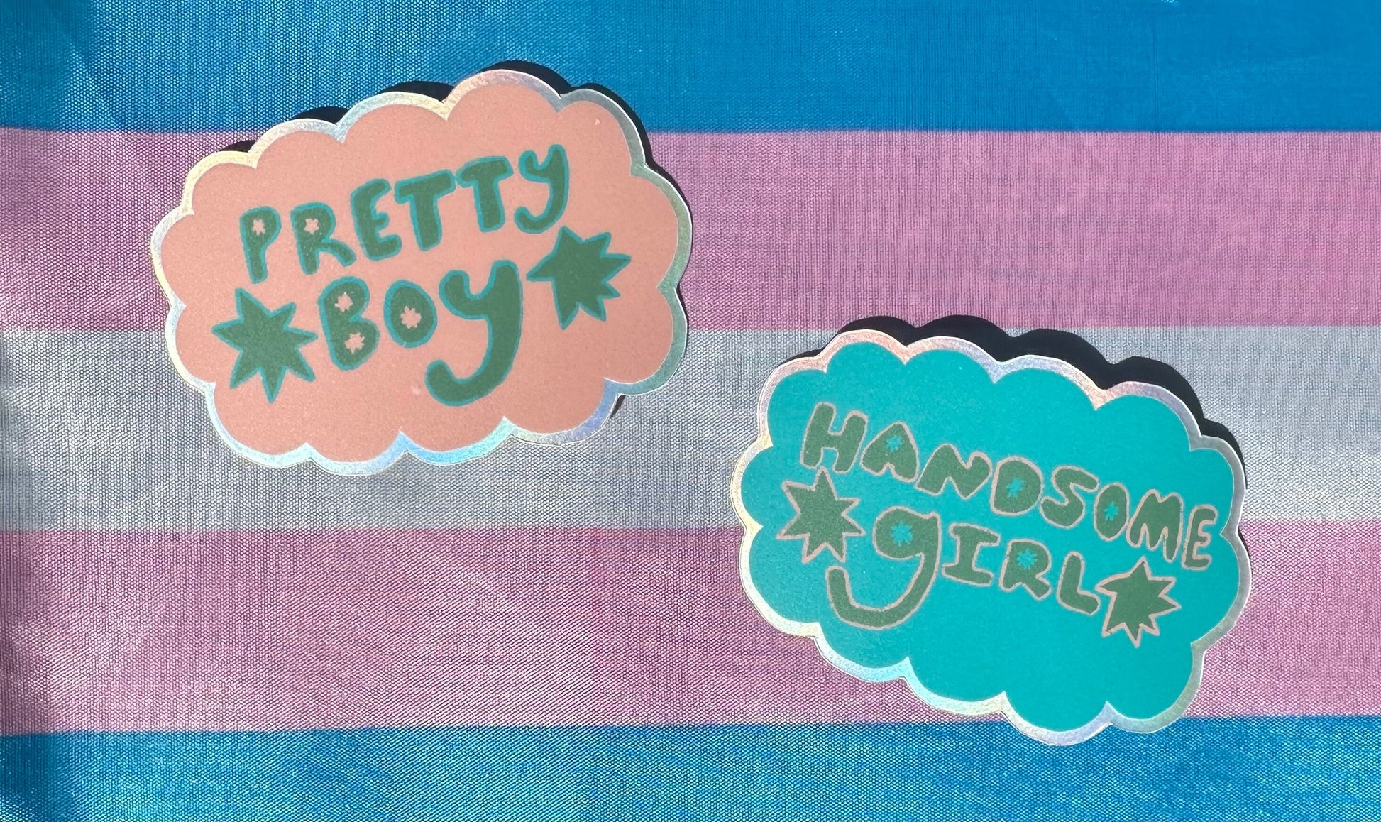 Pretty Boy Handsome Girl Stickers!!
